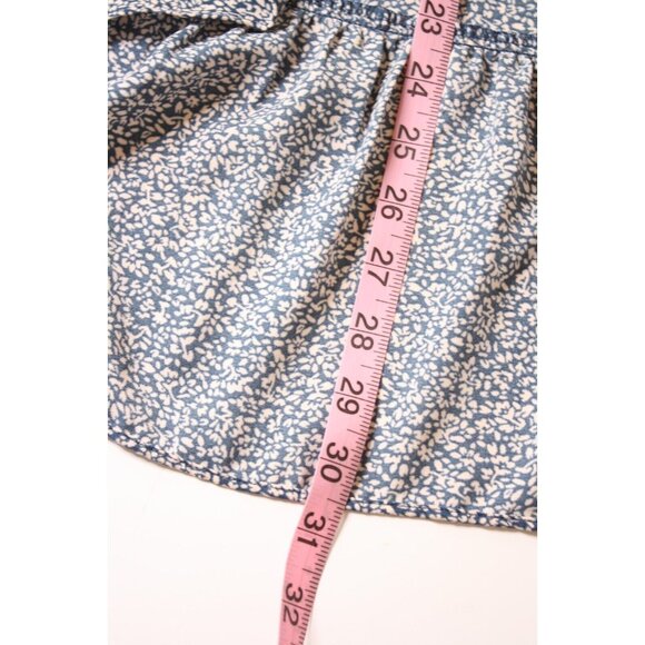 Lauren Conrad Skirt Womens sz XL Blue Floral Midi Prairie Cottage Core - Picture 7 of 8